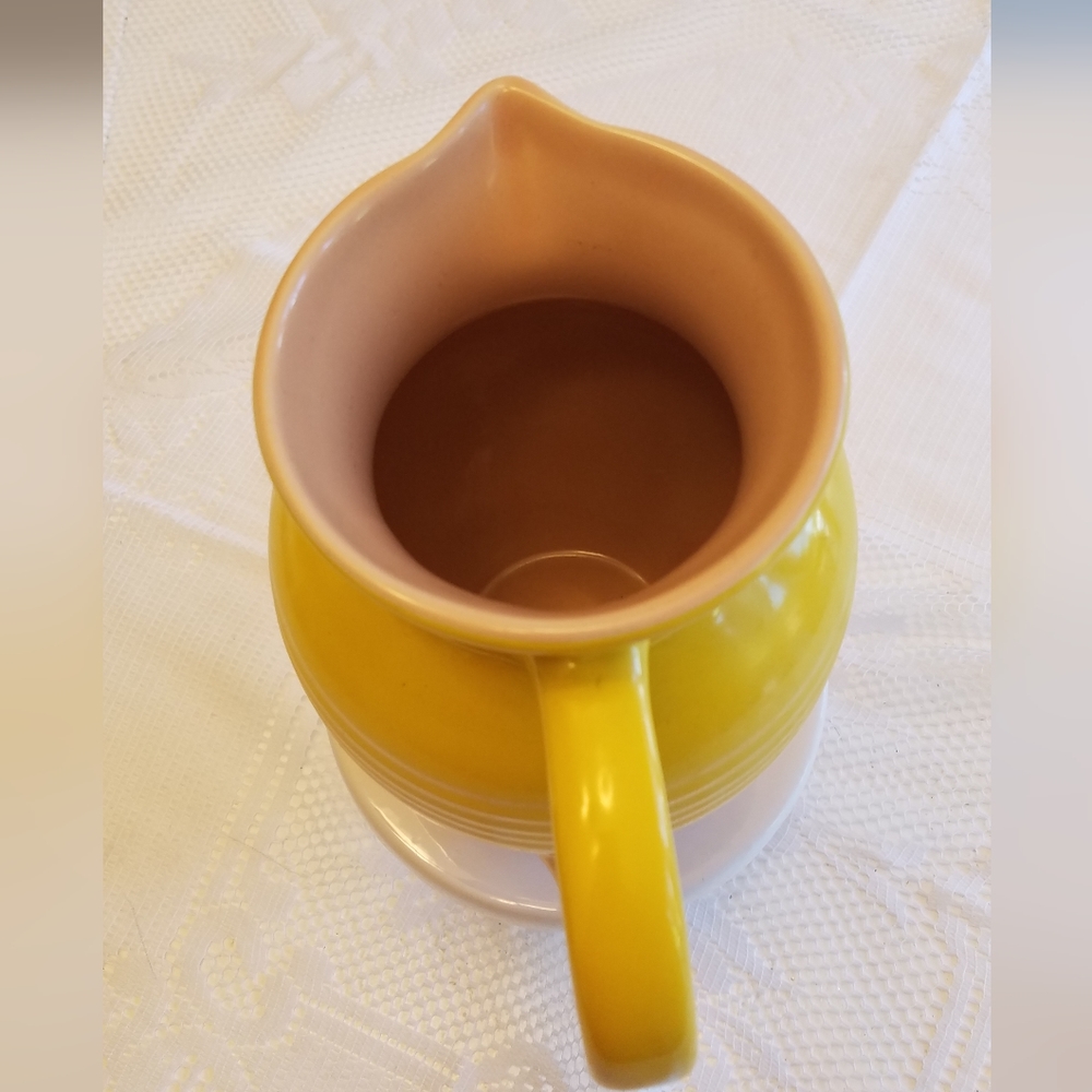 Yellow Ceramic Pitcher Necter - Picture 5 of 8